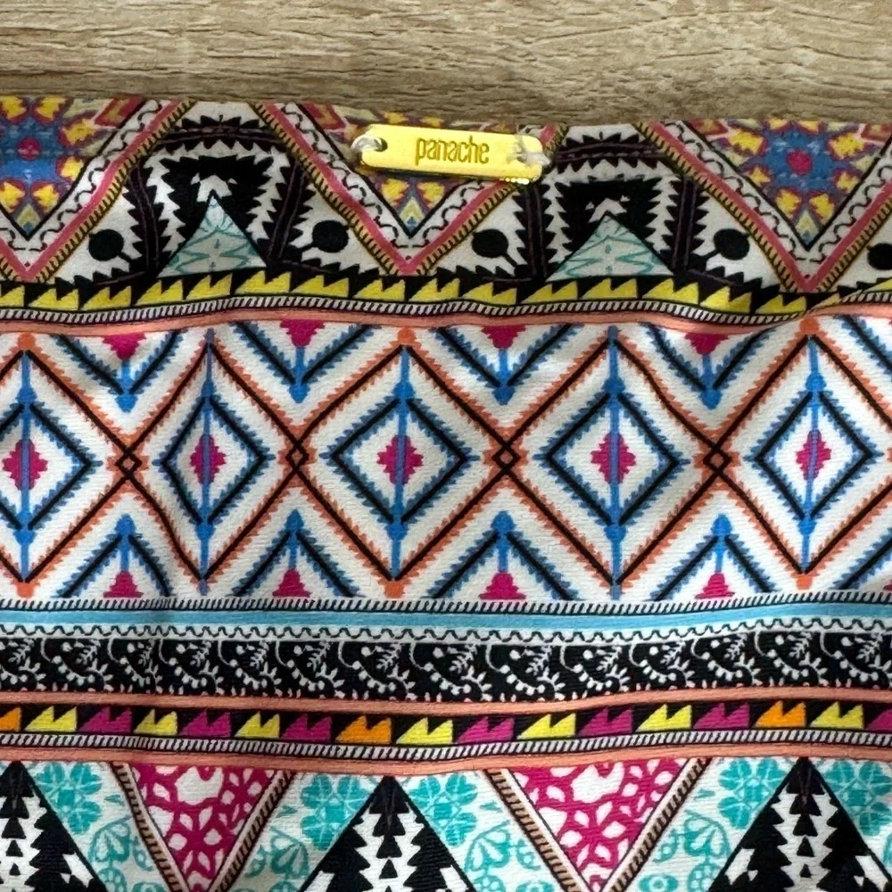 Panache Swim Women XL Boho Print Eclectic Boho Classic Bikini Swim Bottom